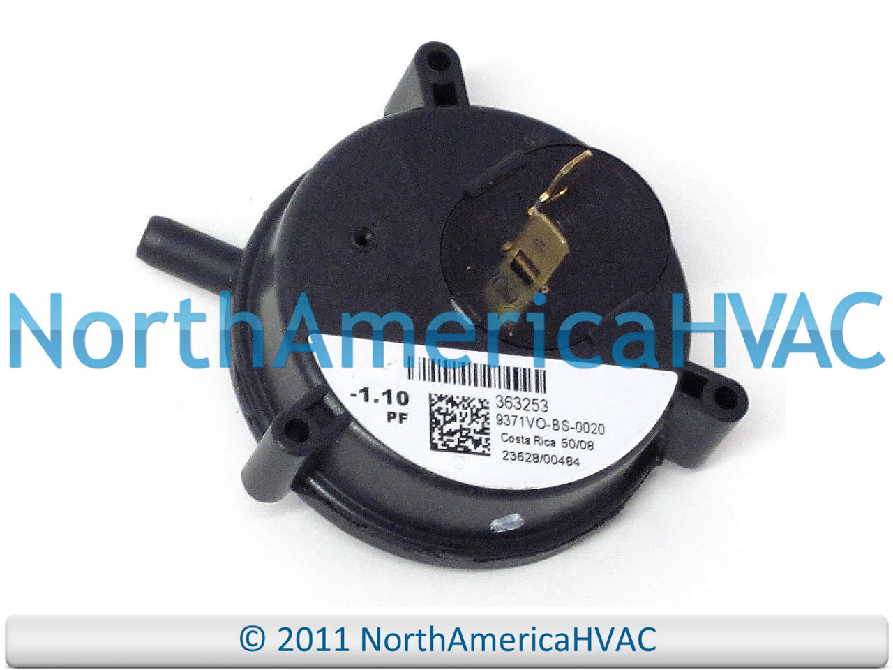 OEM York Coleman Luxaire Air Pressure Switch Replaces 363253 -1.10 PF -  North America HVAC