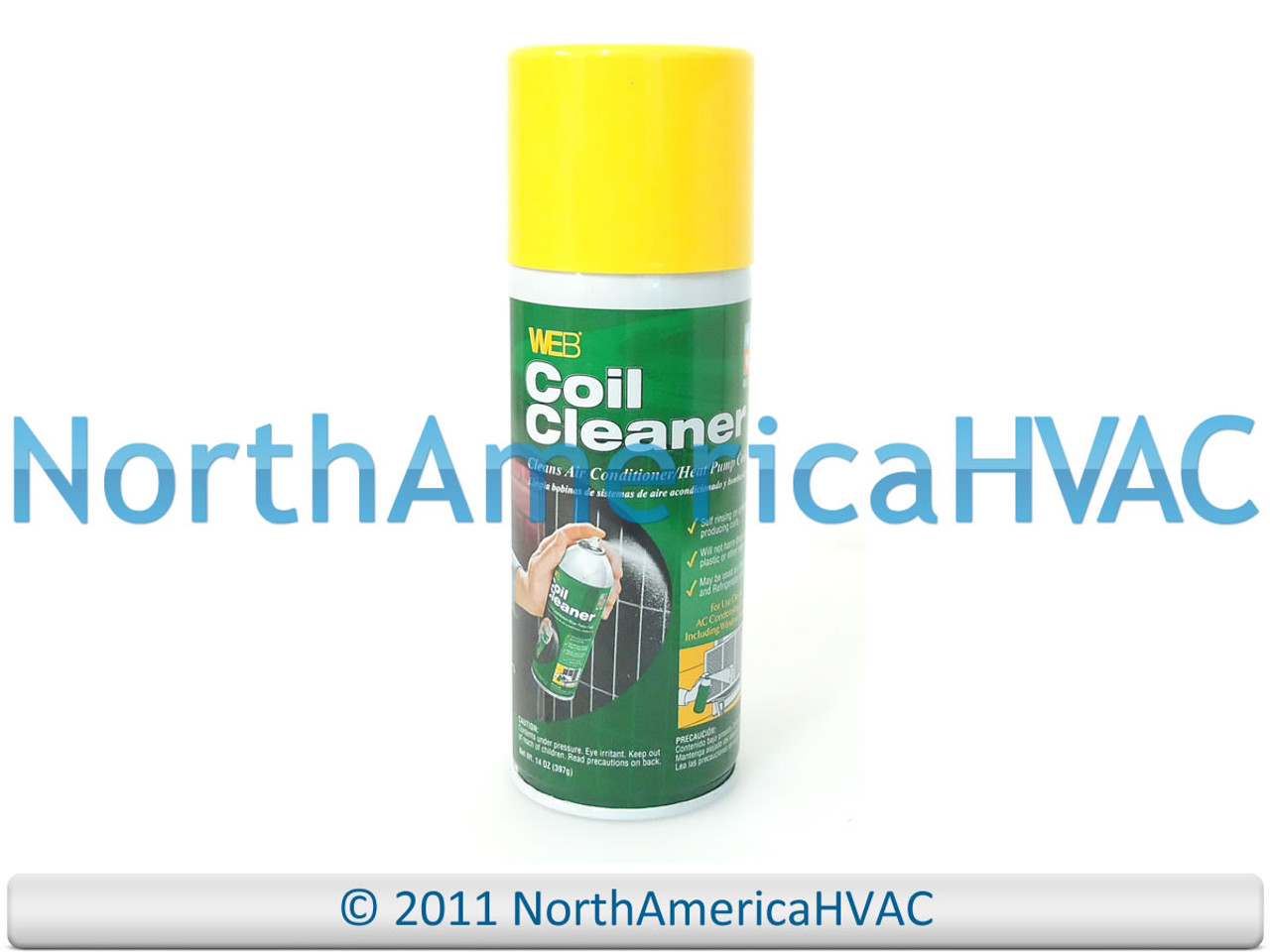 Window Unit A-Coil Evaporator Condenser Foam Foaming Coil Cleaner- No Rinse  14oz - North America HVAC