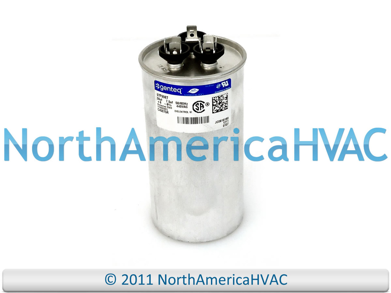 Trane Capacitor 50 7 5 Uf Mfd 440 Volt Cpt1021 Cpt01021 North America Hvac