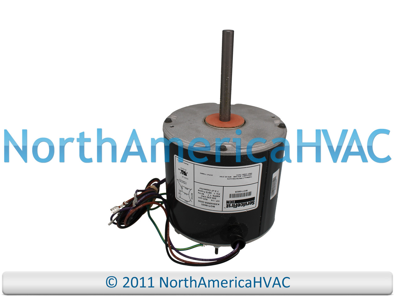 OEM Trane American Standard FAN MOTOR 1/4 HP 200-230v Replaces D154846P01  MOT12207 MOT12535