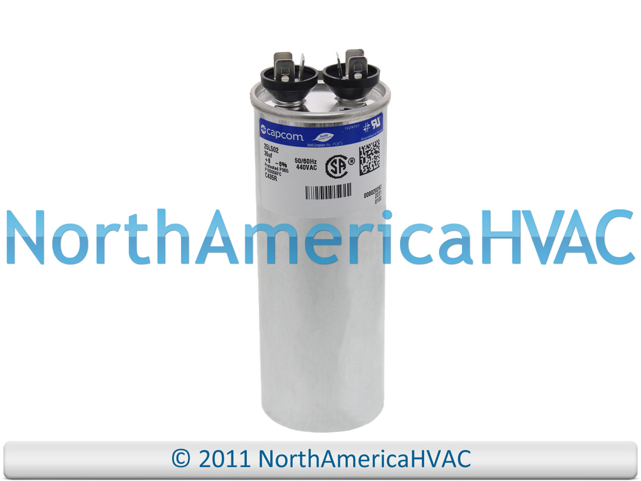 Capcom Genteq Capacitor 35 uf 440 Volt fits Trane American 