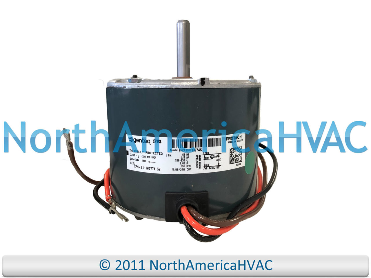 Emerson Ruud Weather King Condenser Fan Motor 1 6 K55hxlra 0201 North America Hvac