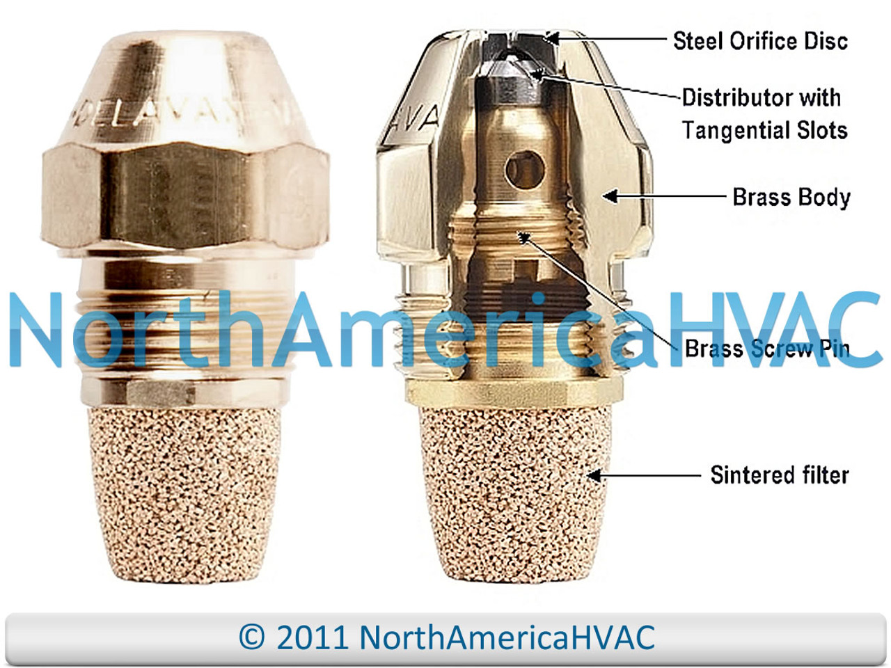 Universal Hollow Cone Oil Burner Nozzle Delavan 2.00 GPH 45 Degrees A H AH NS PL-Made in USA by Delavan 