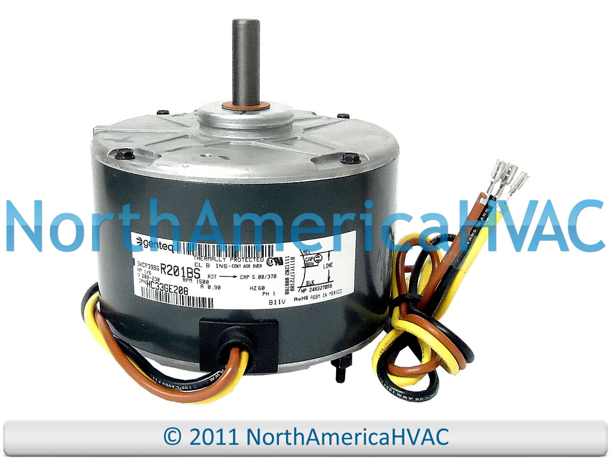 OEM Air Conditioner Condenser Fan Motor 1/6 HP 230v Replaces GE Genteq ...