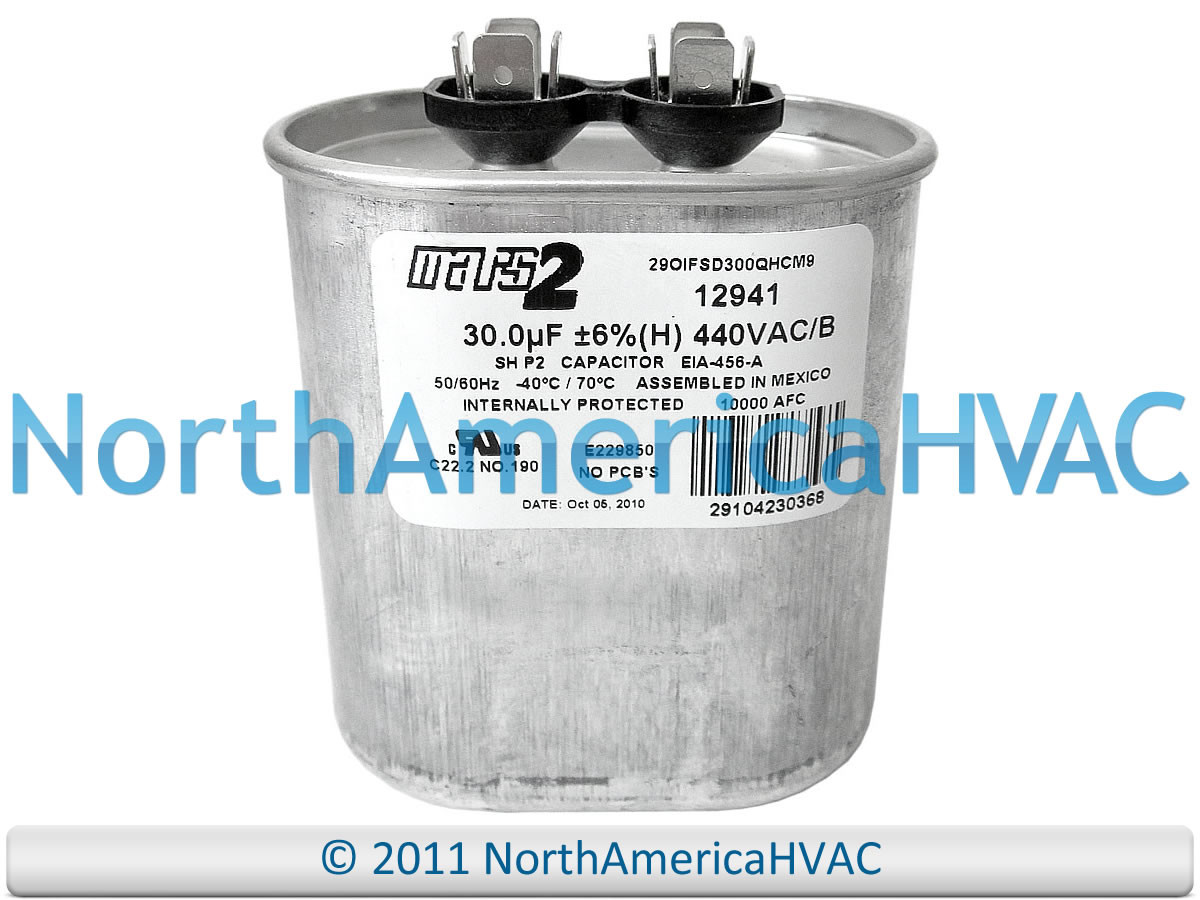 Jard Mars Mars2 Oval Run Capacitor 30 uf MFD 440 volt 12941 