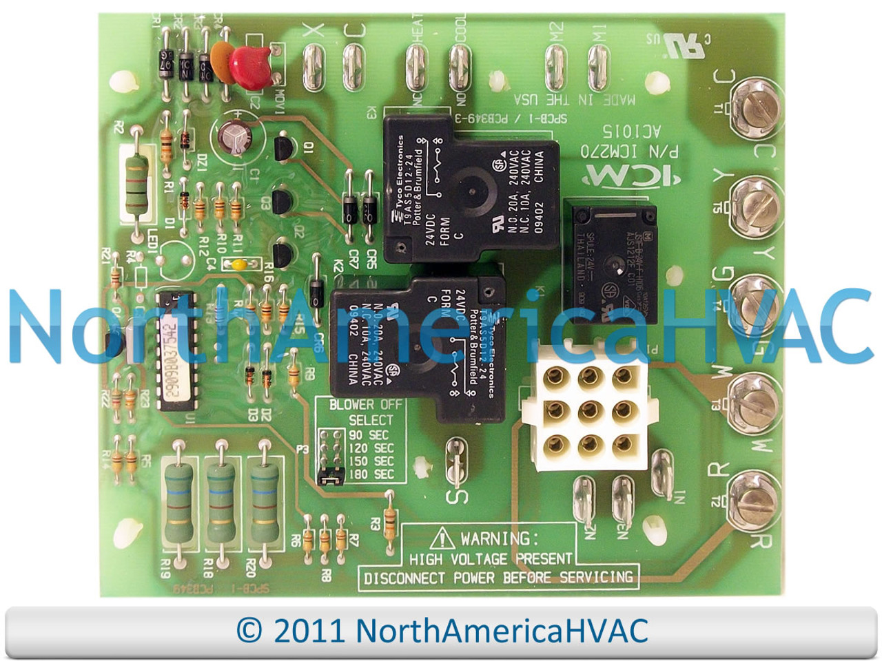 ICM270C ICM270 EVCON Fan Blower Circuit Control Board # 2702-300 