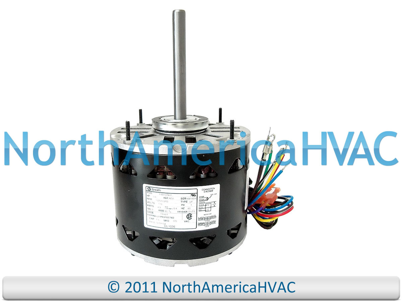 A.O.Smith Blower Motor DL1036 1/3 HP 110 115 volt 1075 - North America HVAC  North America HVAC