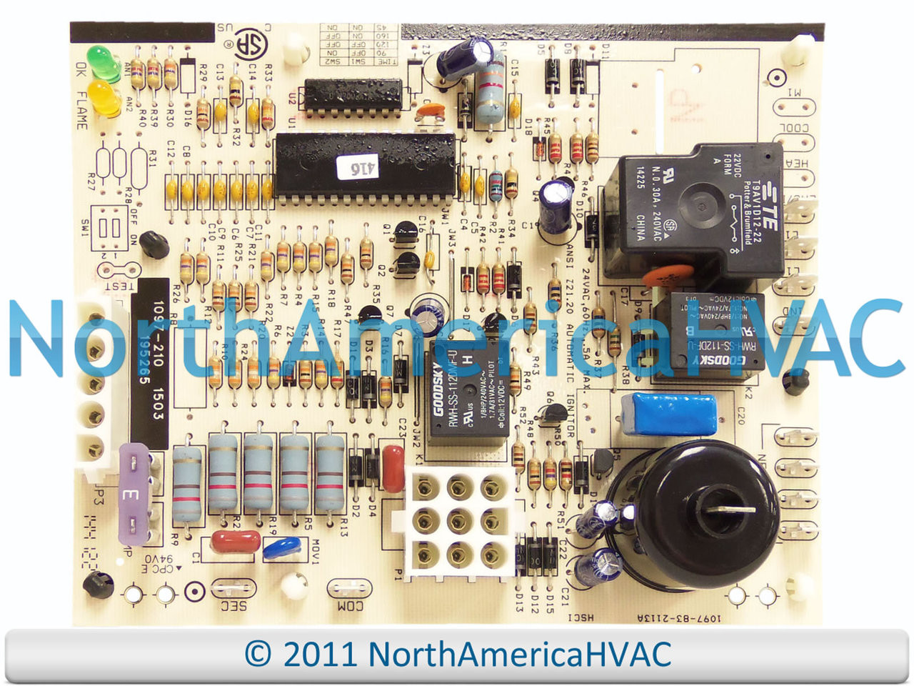 OEM Reznor Furnace Ignition Control Circuit Board Replaces 1097