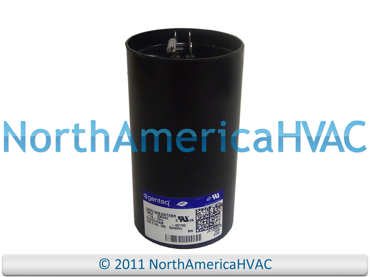 OEM Capcom Start Capacitor 176-216 uf MFD 330 volt Replaces Genteq