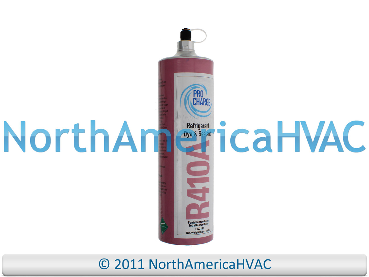 Quick-Recharge R410a Refrigerant Bottle for HVAC Systems with Leak-Sto