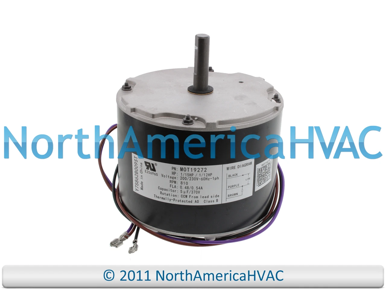 OEM Trane American Standard Condenser Fan Motor Replaces MOT19272 - North  America HVAC