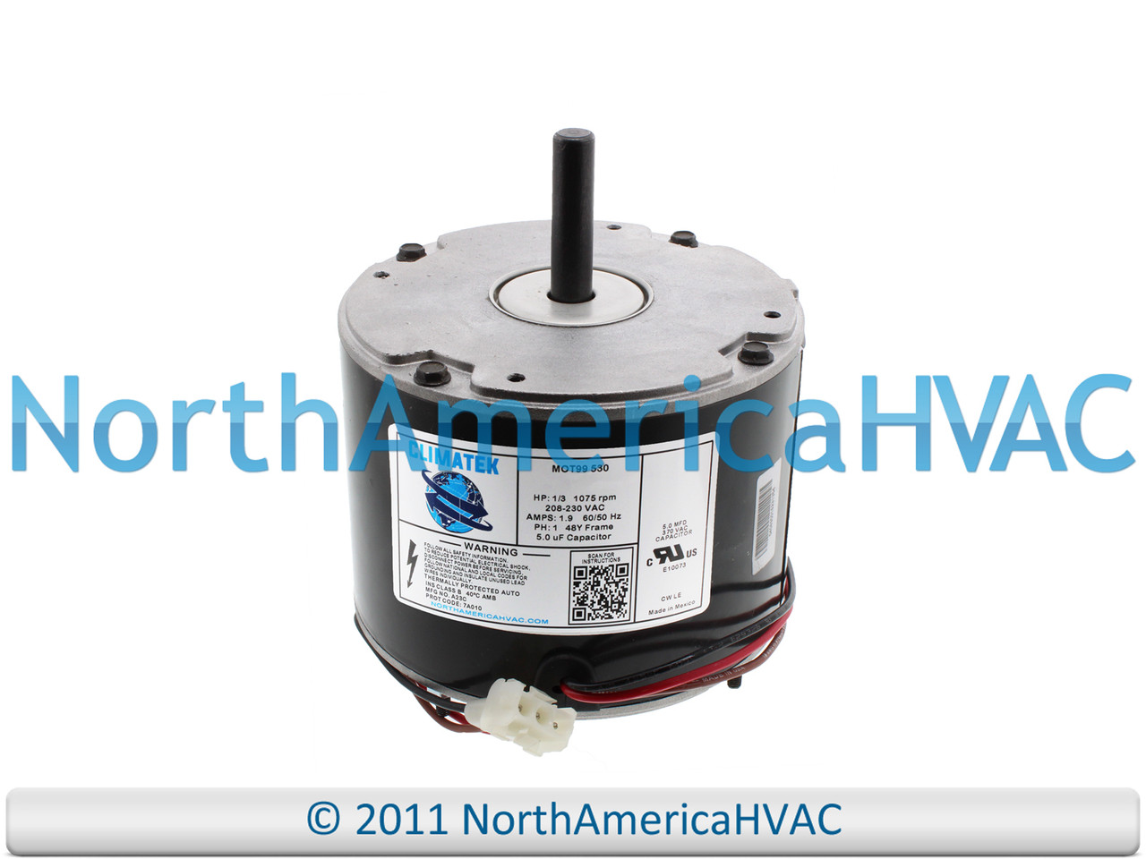 ClimaTek 1/3 HP Condenser Fan Motor Replaces Emerson US Motors