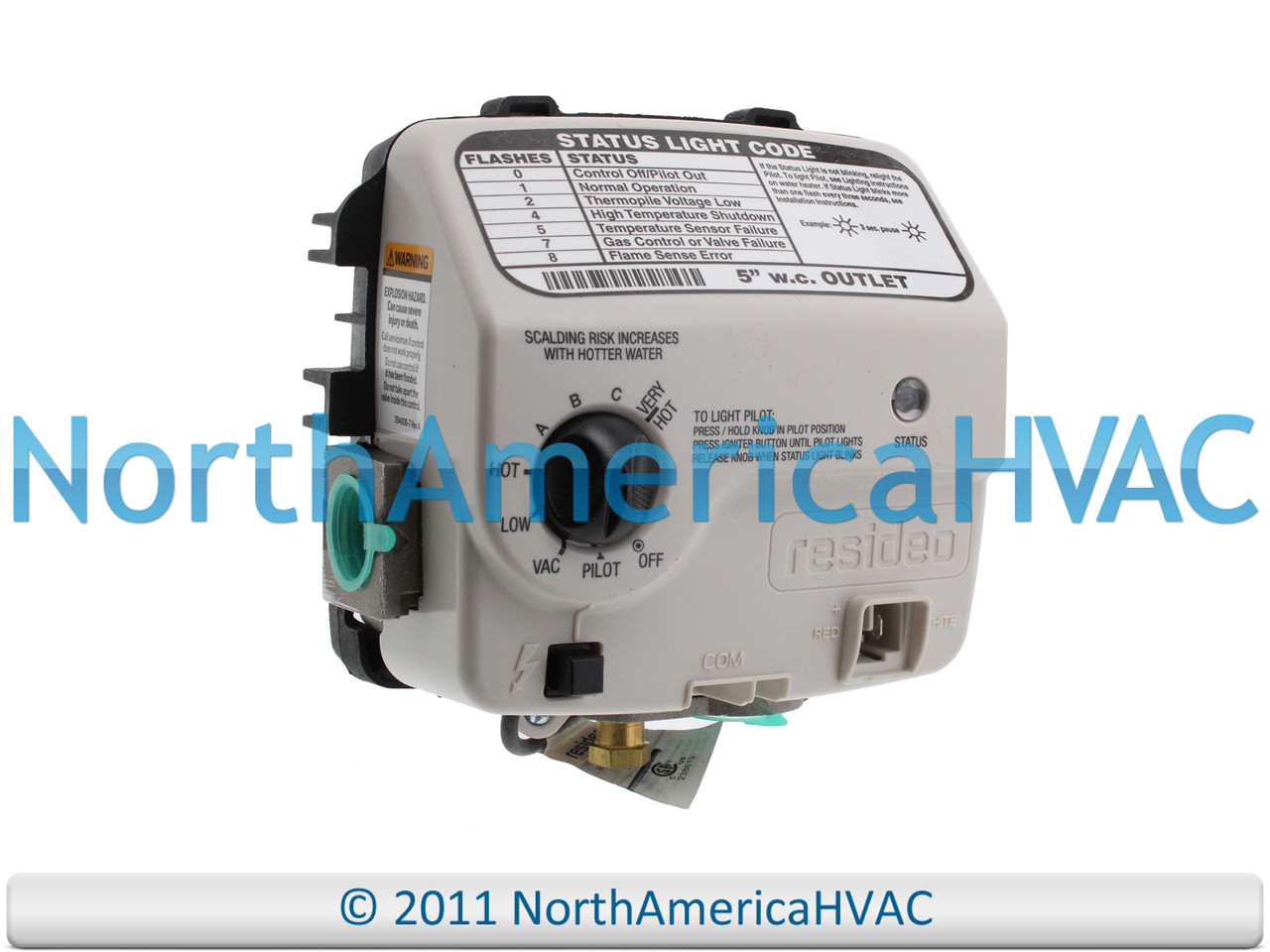 OEM State Reliance Water Heater Gas Valve Replaces 321166-001/100078046  100112337 - North America HVAC