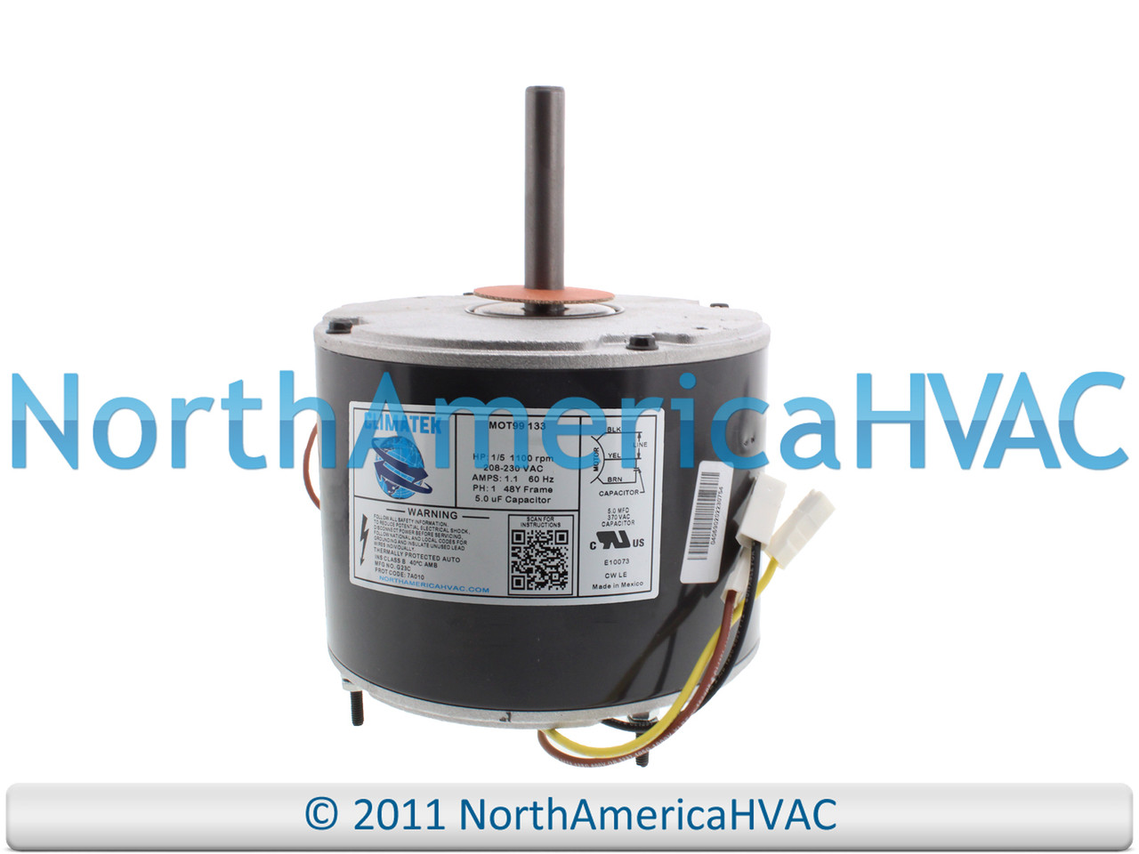 ClimaTek Condenser Fan Motor Replaces Carrier Bryant Payne HC37GE219  HC37GE219A - North America HVAC