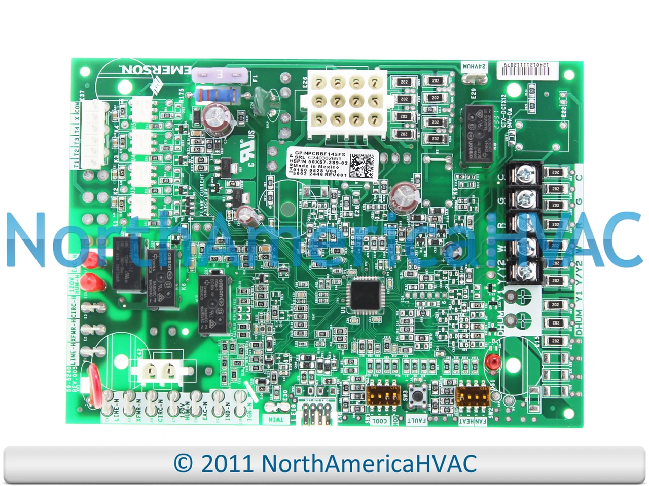 50M56-281-01 OEM Upgraded Furnace Control Circuit Board – Direct Replacement For Emerson HVAC Systems