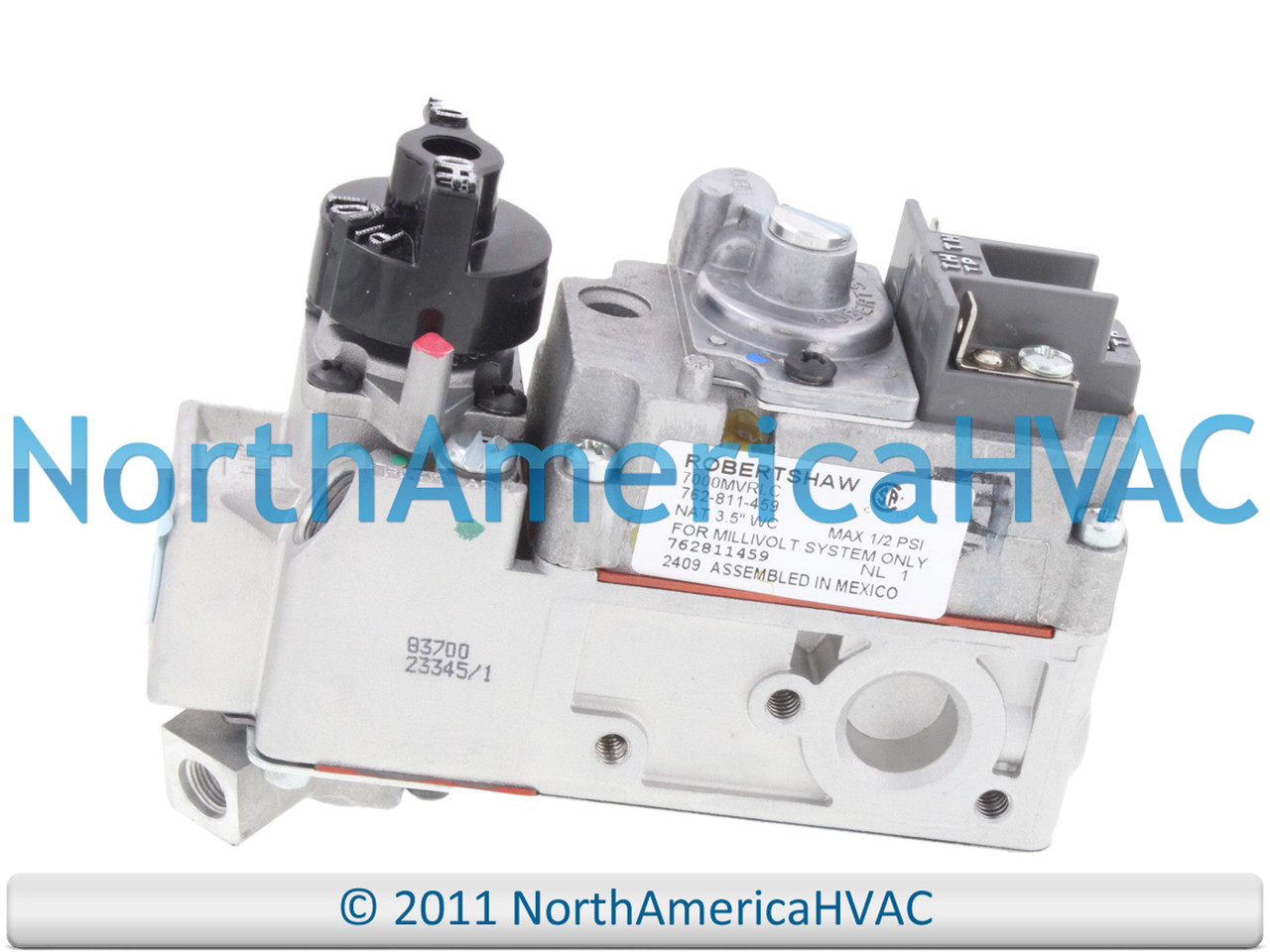 Millivolt Gas Valve Replaces ROBERTSHAW UNI-LINE 7000MVRLC 762-711