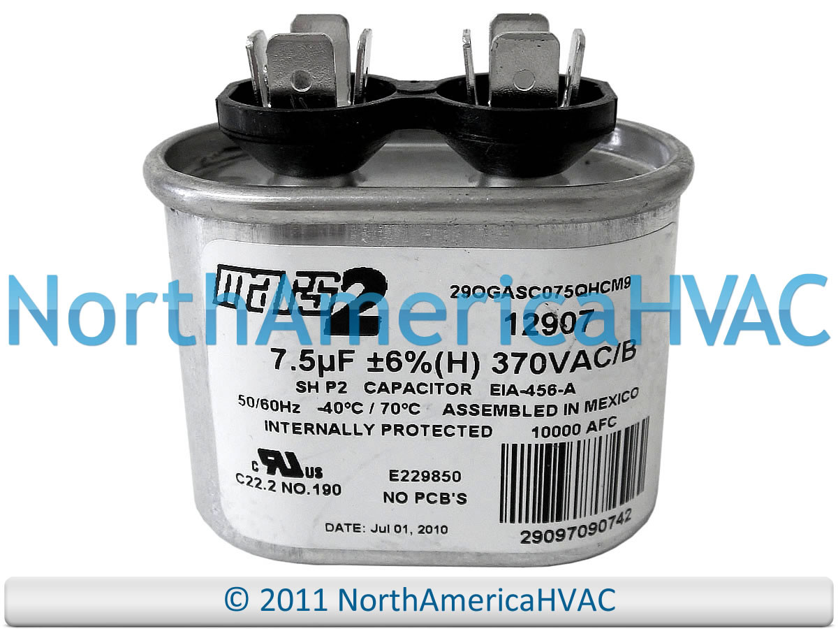 Onetrip Piezas Ee.uu. Run Capacitor 7.5 Uf - 7,5 Mfd 370 Vac  Jm