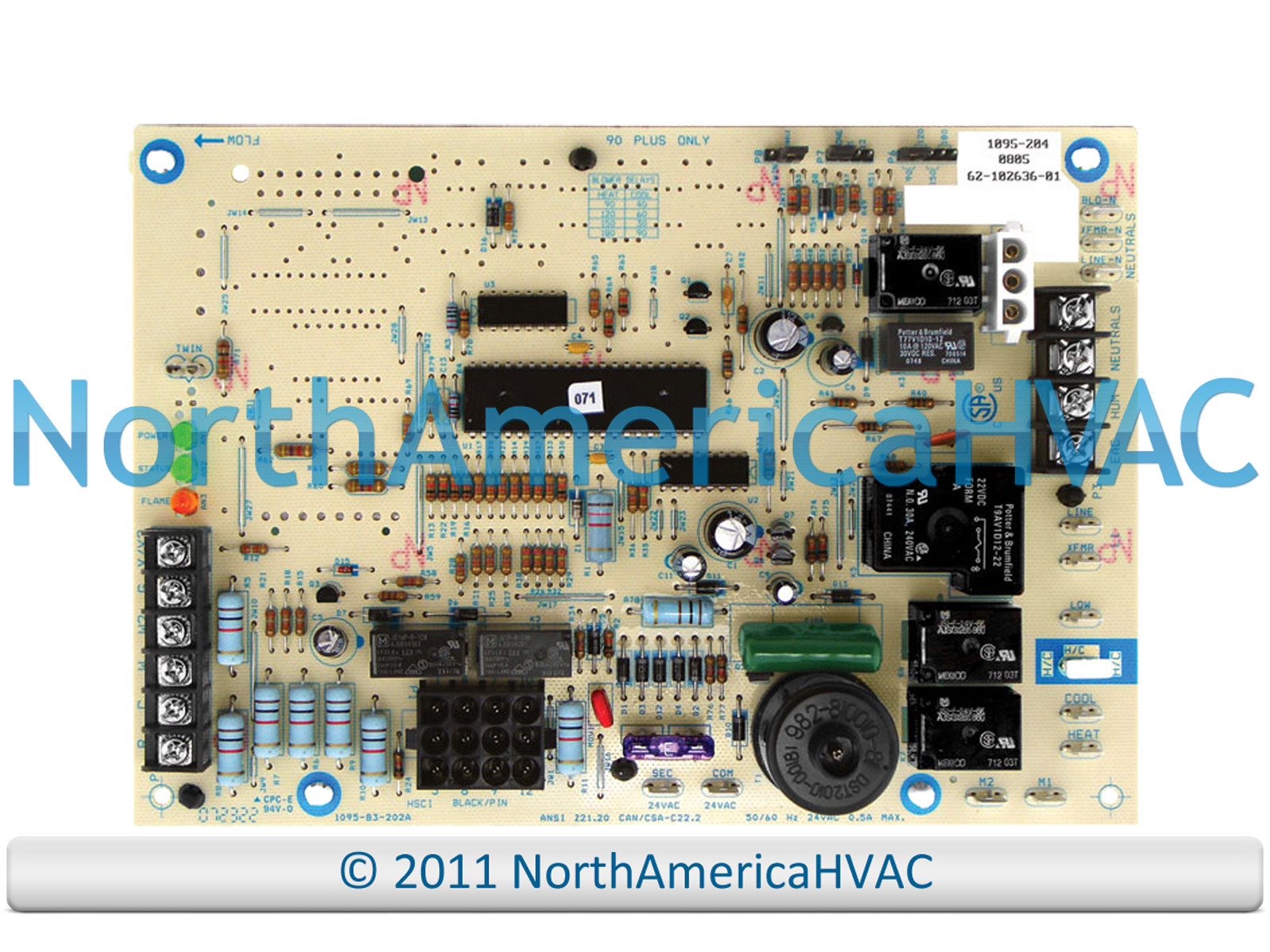 Placa De Control (tablero) ST9101A 1014 Para Horno De Marcas Rheem, Ruud, Weather King Y Honeywell