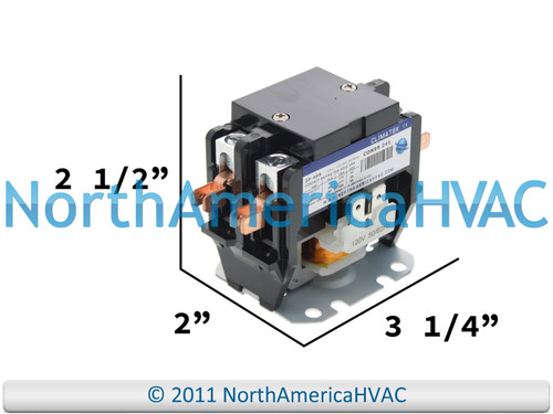 2 Double Pole Contactor Relay Replaces Honeywell Cutler Hammer DP2040B1001 C25BNB240A