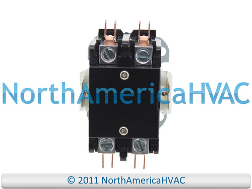Double 2 Pole 40 Amp Condenser Contactor Relay 120 Volt Coil Replaces Siemens Furnas GE 61441 42CF15AF