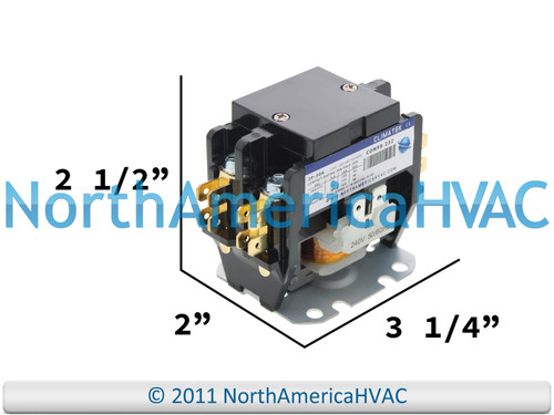 Double 2 Pole 30 Amp 240 volt Contactor Relay Replaces Siemens Furnas GE 61342 45DG20AG