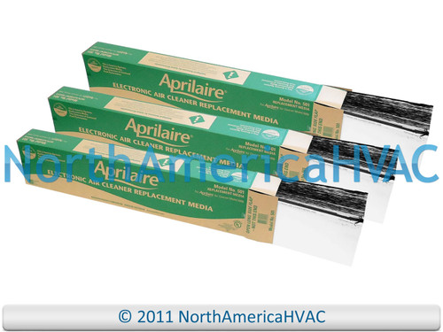 3x OEM Aprilaire Space-Gard SpaceGard Air Cleaner Media Filter 501 Model 5000