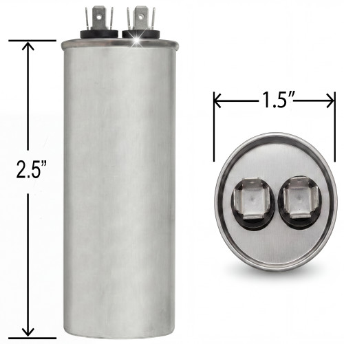 CPT1123 CPT01123 - ClimaTek 7.5 uf MFD 370 Volt Capacitor Fits Trane American Standard