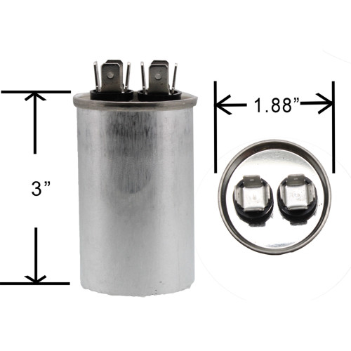 RA2000/44-156 - 15 uf MFD 440 Volt ClimaTek Capacitor Replaces Amrad