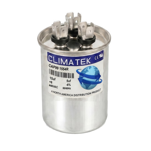 12118 12818 - ClimaTek 15/5 uf MFD 440 Volt Capacitor Fits Mars Mars2 Jard