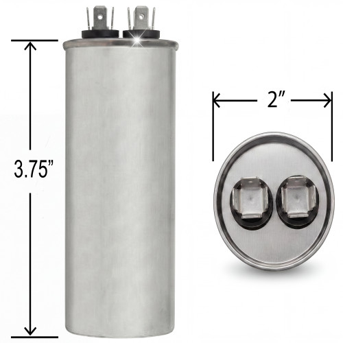 81A46 81A4601 P-8-7808 - ClimaTek 35 uf MFD 440 Volt Capacitor Fits Lennox Armstrong Ducane