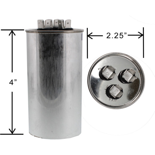 620779 - ClimaTek 50/5 uf MFD 370 Volt Capacitor Fits Nordyne Intertherm Miller
