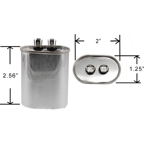 Climatek Motor Run Capacitor 15 uF MFD 440 Volt Oval Fits Rheem 43-100496-46