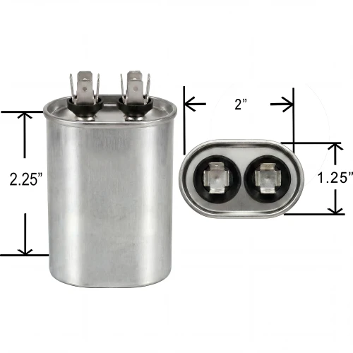 Climatek Motor Run Capacitor 10 uF MFD 440 Volt Oval Fits Trane CPT649 CPT0649