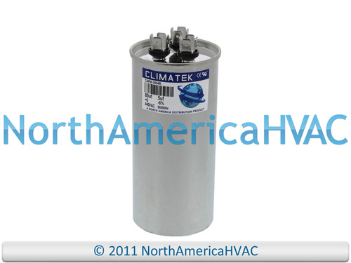 Climatek Motor Run Capacitor 80+5 uF MFD 440 Volt Round Fits Packard PRCFD805