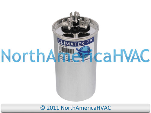 Climatek Run Capacitor 50+7.5 uF 440 Volt Round Fits ICP 1086646 HQ1086646AX