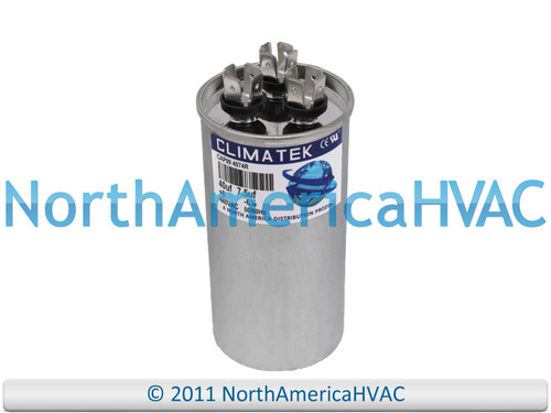 Climatek Run Capacitor 40+7.5 uF 440 Volt Round Fits Lennox 100335-46 R100335-46