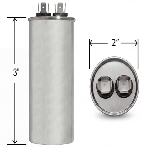 Climatek Motor Run Capacitor 30 uF MFD 440 Volt Round Fits Diversitech 45300R