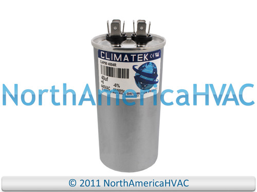 Climatek Motor Run Capacitor 40 uF MFD 440 Volt Round Fits York S1-02421064000