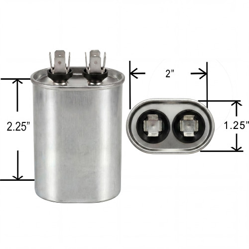 4 uf MFD Oval 370 / 440 Volt Capacitor ClimaTek CAP99 0404O