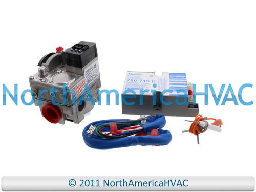 This is a new Furnace Gas Valve and Control Board Kit. The gas valve is made by Robertshaw. Furnace Gas Valve and Control Board Kit Fits Robertshaw Uni-Line 57P3701 63018 57P3701 63018 Furnace Heater Gas Valve Shut-off Slow Fast Opening Pilot Spark Hot Surface Ignition Repair Part