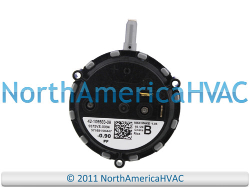 9375VS-0094 Furnace Air Pressure Switch Vent Venter Vacuum Suction Repair Part