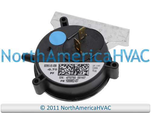 105982-07 106498-03 Furnace Air Pressure Switch Vent Venter Vacuum Suction Repair Part