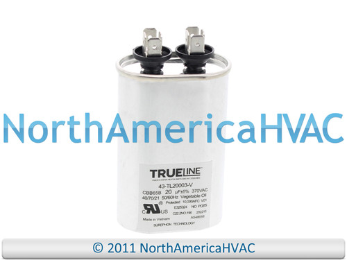 43-TL20003-V Capacitor Start Run Dual Single UF MFD VAC Volt Booster Microfarad Repair Part