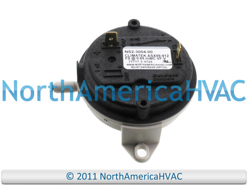 NS2-3004-00 Furnace Air Pressure Switch Vent Venter Vacuum Suction Repair Part