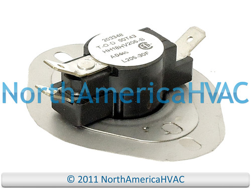 HH18HV205 Furnace Heater Gas Limit Switch Snap Disc Safety Temperature Repair Part