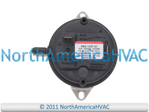 NS2-1247-01 Furnace Air Pressure Switch Vent Venter Vacuum Suction Repair Part