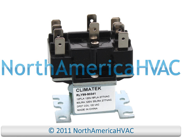 NIB Furnace Relay- 110 120 volt coil 2NO/2NC Contacts
