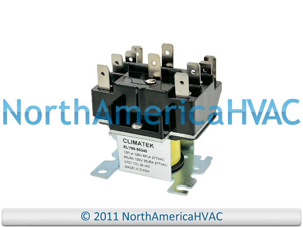 Furnace Fan Relay Replaces Carrier Bryant Payne Totaline HN61KK911 2NO/2NC RLY71 90340 27548