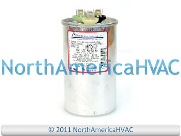 45//7.5 uf MFD 370//440 Volt VAC fits Amrad # A327263 ClimaTek Round Capacitor