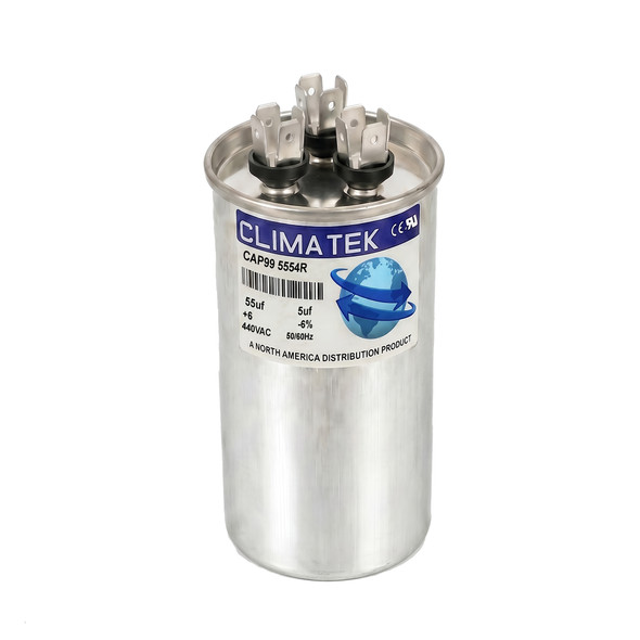 ClimaTek 55/5 uf 370/440 Volt Round Capacitor Replaces GE Genteq Capcom 97F9815 Z97F9815 97F9815BZ3